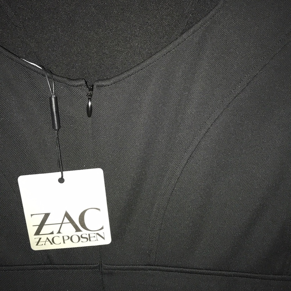 ZAC Zac Posen Black Dress, Minimal Simple Lines - Picture 6 of 7
